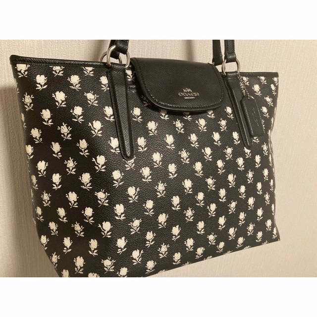 COACH - 希少品 極美品 コーチ トートバッグ フローラル 総柄 PVC ...