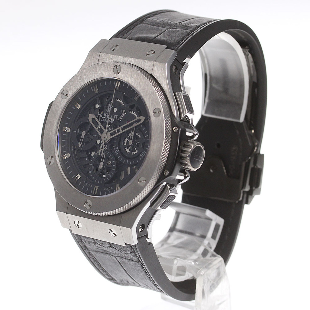 ☆美品 ★保証書付き【HUBLOT】ウブロ ビッグバン アエロバン クロノグラフ 310.KX.1140.RX 自動巻き メンズ_713389【ev10】