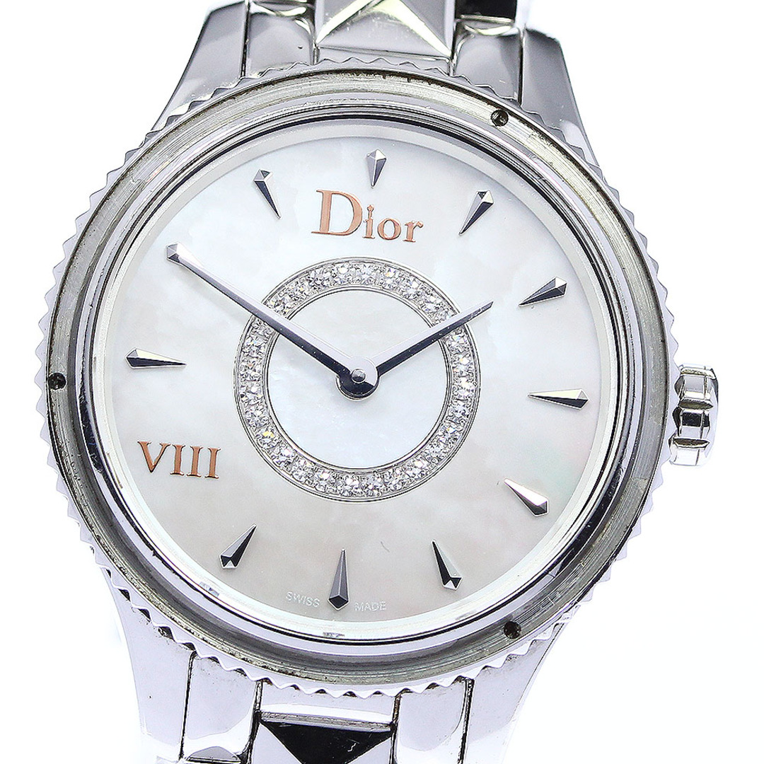 SS×SS文字盤色☆訳あり ★保証書付き【Dior】ディオール モンテーニュ Dior VIII CD151111M001 クォーツ レディース_722233【ev20】