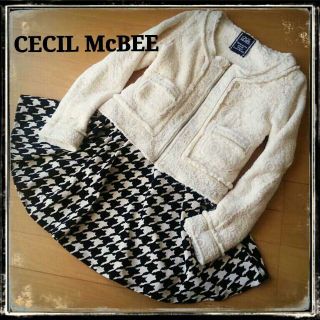 セシルマクビー(CECIL McBEE)のCECIL♥ジャカードレース♥ジャケット(ノーカラージャケット)