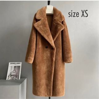 テディベアコート　キャメル　XS ラスト1点(ロングコート)