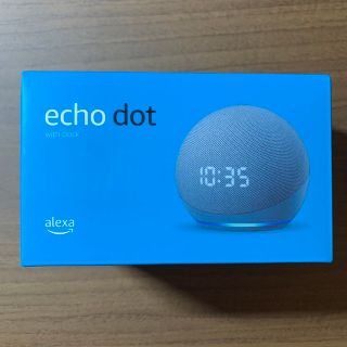 エコー(ECHO)のアマゾン★エコードット★第4世代 - 時計付きスマートスピーカー★ブルー(スピーカー)