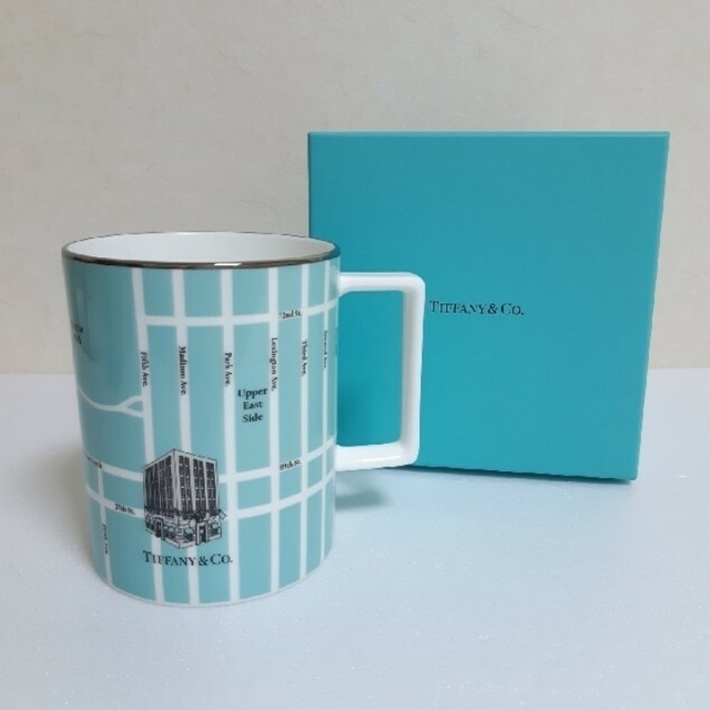 Tiffany & Co.(ティファニー)のティファニー NY限定 マップ マグカップ インテリア/住まい/日用品のキッチン/食器(食器)の商品写真