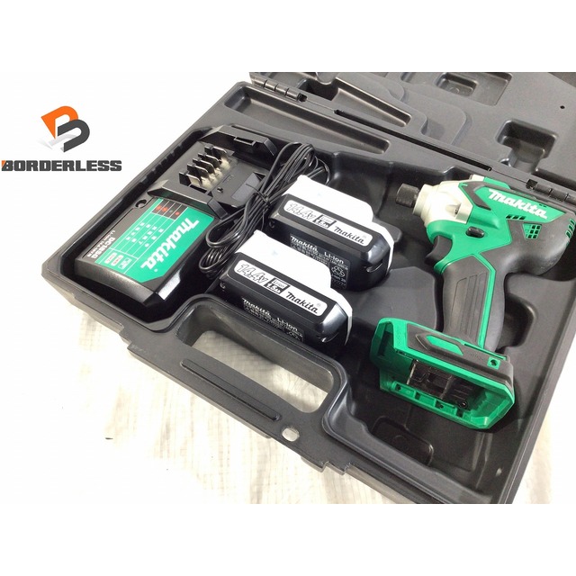 ☆極美品☆makita マキタ 14.4V 充電式インパクトドライバ MTD001DSX バッテリー2個(14.4V 1.5Ah) 充電器 ケース付き 65563