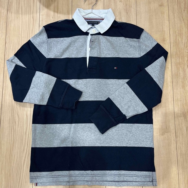 TOMMY HILFIGER(トミーヒルフィガー)のTOMMY HILFIGER カットソー襟付きXL メンズのトップス(Tシャツ/カットソー(七分/長袖))の商品写真