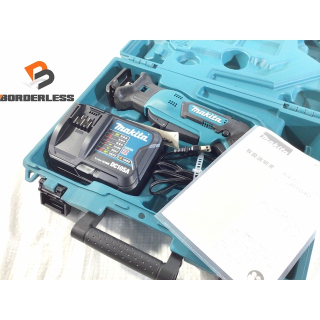 ☆美品☆makita マキタ 10.8V 充電式レシプロソー JR104D 本体＋充電器(DC10SA) ケース付 セーバーソー セーバソー 65604