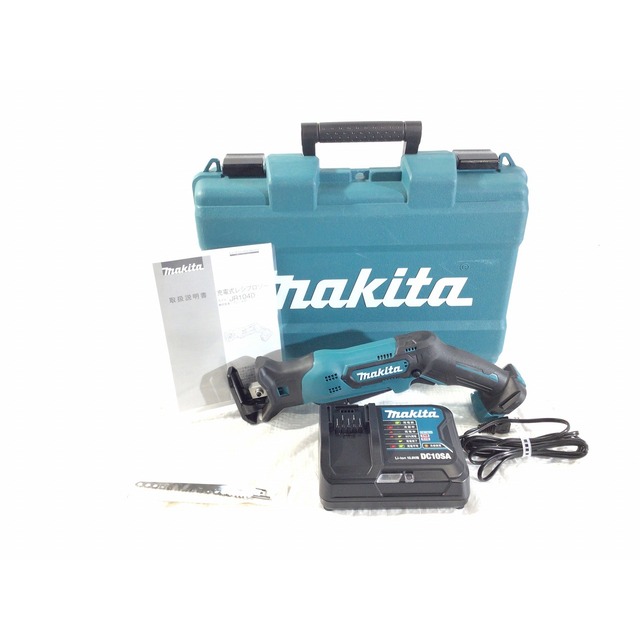 ☆美品☆makita マキタ 10.8V 充電式レシプロソー JR104D 本体＋充電器(DC10SA) ケース付 セーバーソー セーバソー 65604 2