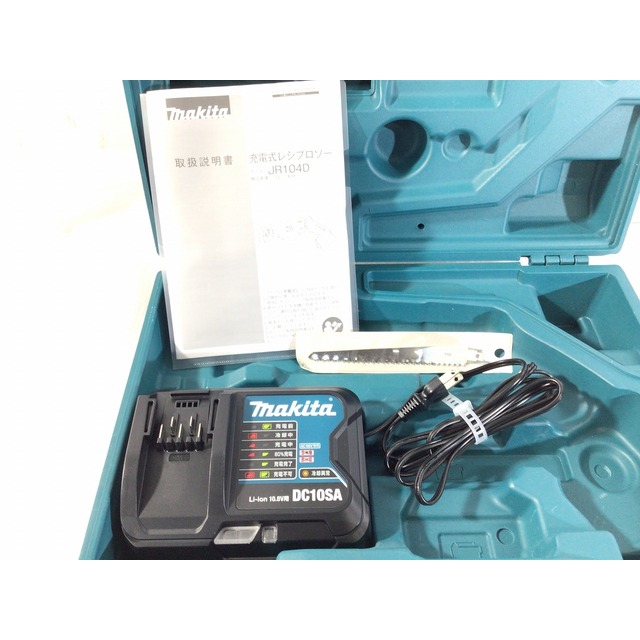 ☆美品☆makita マキタ 10.8V 充電式レシプロソー JR104D 本体＋充電器(DC10SA) ケース付 セーバーソー セーバソー 65604 3