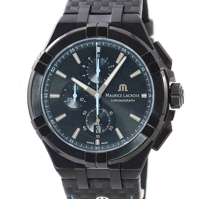 期間限定特別価格 MAURICE LACROIX AI1018-PVB01-3 クロノグラフ アイコン  モーリスラクロア - 腕時計(アナログ)