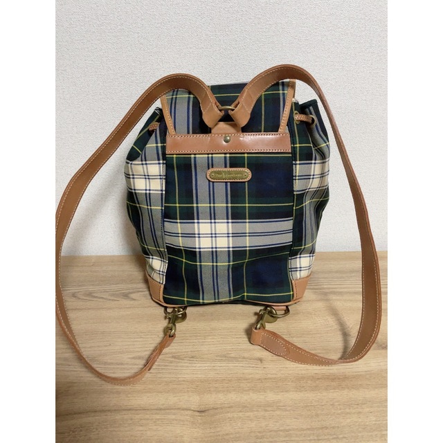 《値下げ》ヴィンテージ POLOポロのチェック柄リュックサック