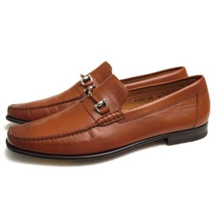 サントーニ(Santoni)のサントーニ／Santoni ビットローファー シューズ 靴 メンズ 男性 男性用レザー 革 本革 ブラウン 茶  1491 13 スリッポン レザーソール マッケイ製法(ドレス/ビジネス)