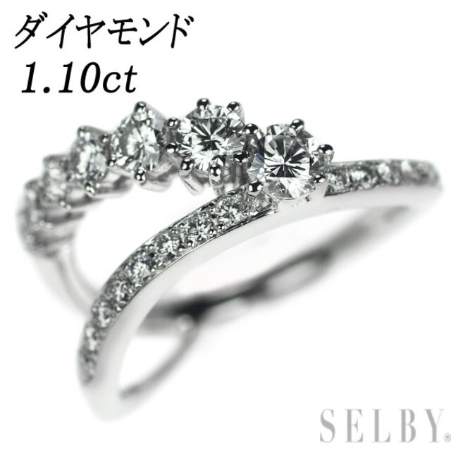 送料無料/新品】 Pt900 ダイヤモンド リング 1.10ct リング(指輪