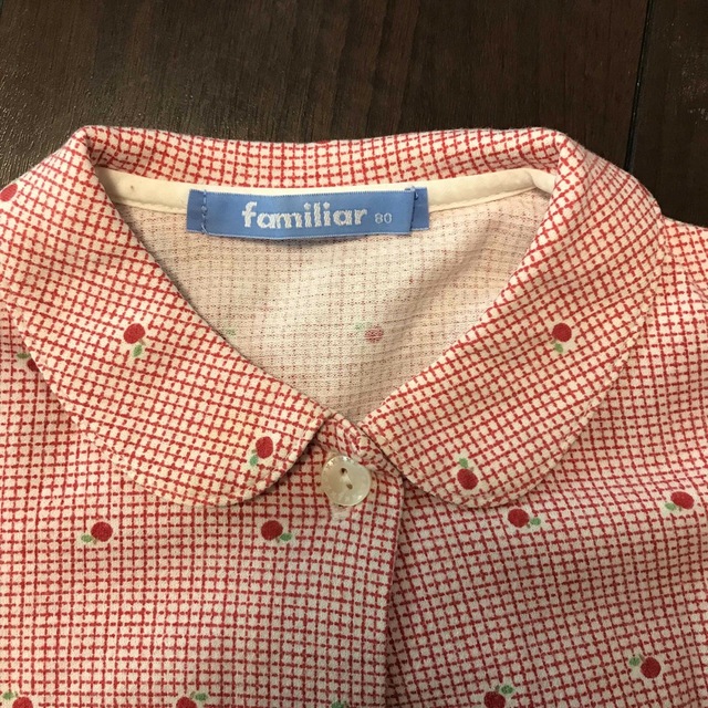 familiar(ファミリア)のfamiliar ブラウス 80 キッズ/ベビー/マタニティのベビー服(~85cm)(シャツ/カットソー)の商品写真