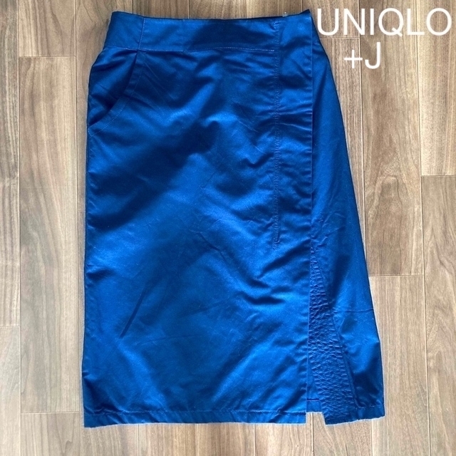 UNIQLO(ユニクロ)のひざ下丈コットンリネンラップスカート ユニクロ+J レディースのスカート(ロングスカート)の商品写真