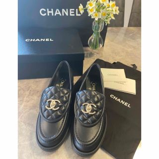 シャネル(CHANEL)のシャネル ラムスキン CCマーク ローファー(ローファー/革靴)