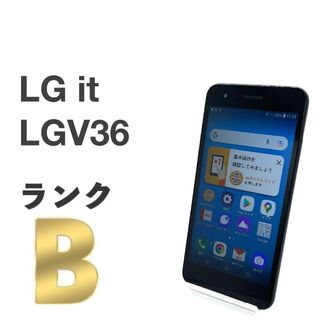 LG Electronics - 液晶美品 LG it LGV36 メタリックレッド au SIMロック解除済み㉕