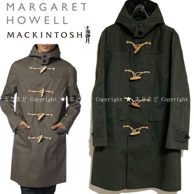 MARGARET HOWELL(マーガレットハウエル)のマーガレットハウエル マッキントッシュ ゴム引き ダッフルコート M メンズ メンズのジャケット/アウター(ダッフルコート)の商品写真