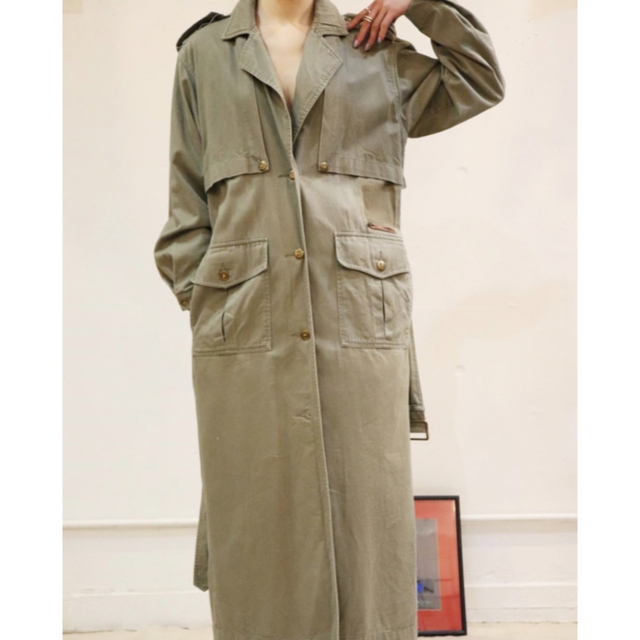 レディースhooked vintage  trench coat トレンチコート