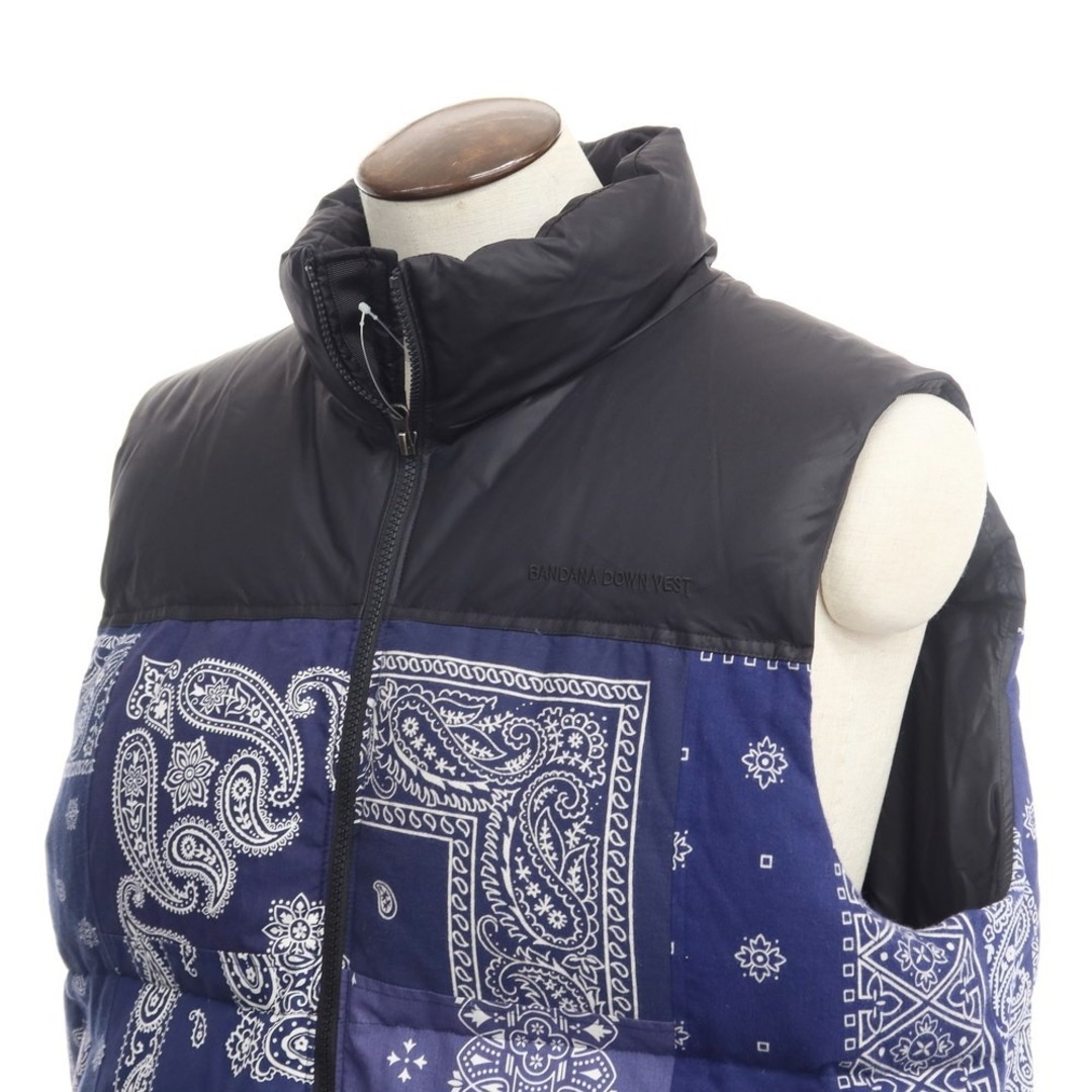 値引セール 【中古】ミヤギヒデタカ MIYAGIHIDETAKA BANDANA DOWN VEST