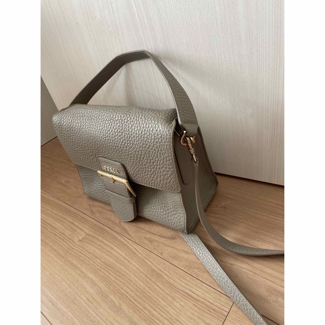 美品✨フルラ FURLA フロー 2way フラップ ショルダーバッグ ブラック