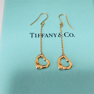 Tiffany & Co. - 美品TIFFANY&Co. ティファニーオープンハートドロップピアス
