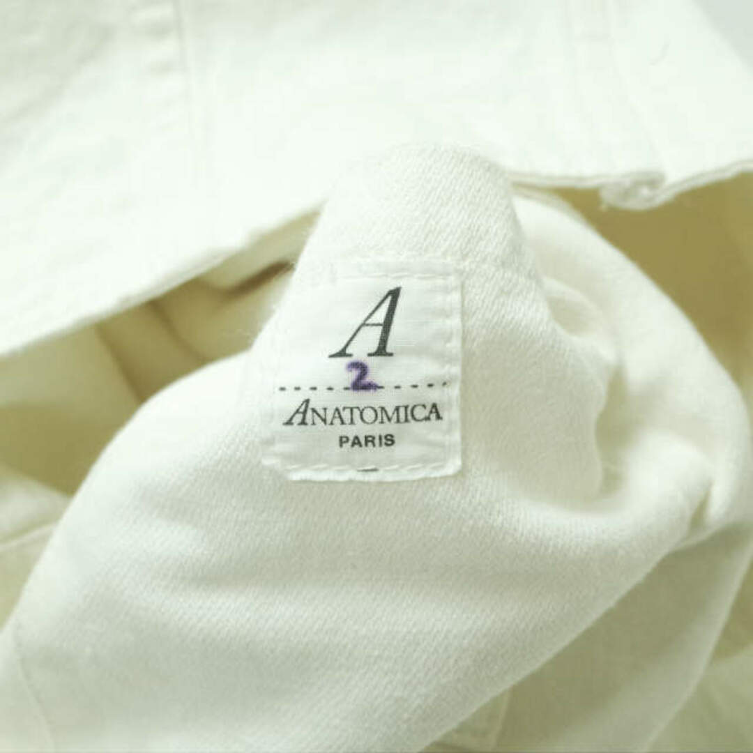 ANATOMICA アナトミカ フランス製 DOLMAN JACKET - PANAMA COTTON パナマコットン ドルマンジャケット 2 WHITE ドールマン リネン アウター【ANATOMICA】 5