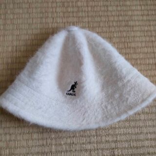 カンゴール(KANGOL)のリッキー様専用❣️2点カンゴール ファー バケットハット ワンポイント ホワイト(ハット)