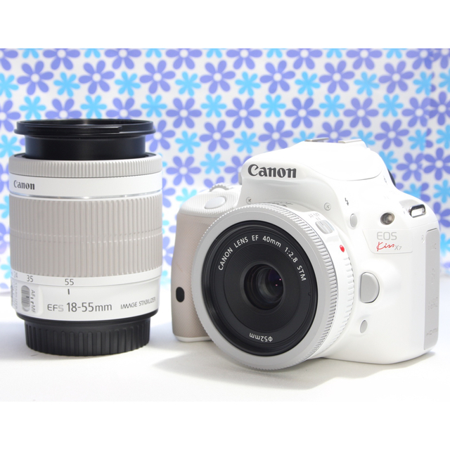 美品！キャノン Canon EF 40mm F2.8 STM☆希少ホワイト！