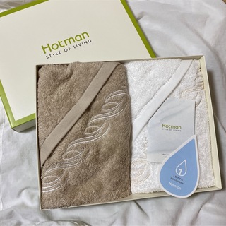 ホットマン(Hotman)のHotman ＜１秒タオル＞プレジール　ハンドタオル２枚セット(タオル/バス用品)