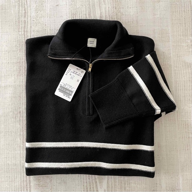 グッドグリーフ Border Zip Knit TOP GOOD GRIEF トップス ニット