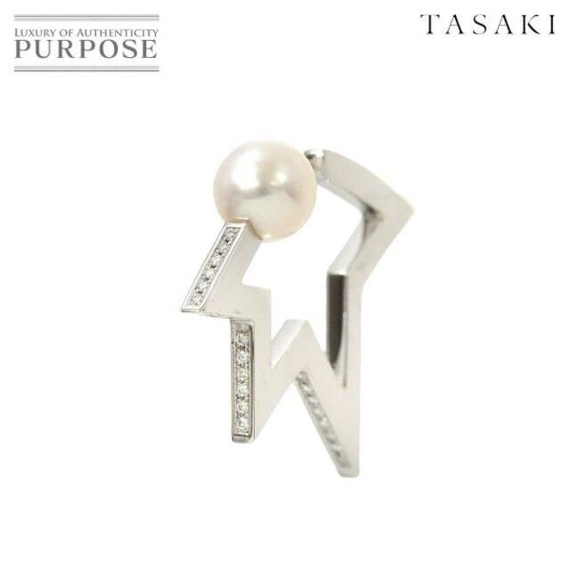TASAKI - タサキ TASAKI コメット プラス ネオ アコヤ真珠 7.3mm ダイヤ 0.05ct イヤーカフ K18 WG ホワイトゴールド パール 片耳 片方のみ VLP 90176083