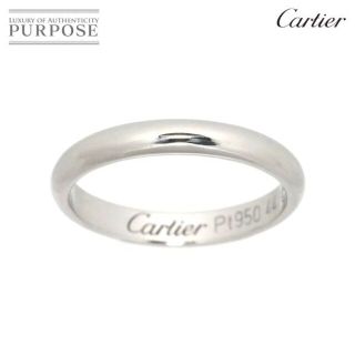 カルティエ(Cartier)のカルティエ Cartier 1895 クラシック #44 リング 幅2.5mm Pt プラチナ 指輪【証明書付き】VLP 90177659(リング(指輪))