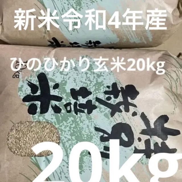 2022年産ヒノヒカリ玄米20 ｋｇ 【送料無料】 食品/飲料/酒の食品(米/穀物)の商品写真