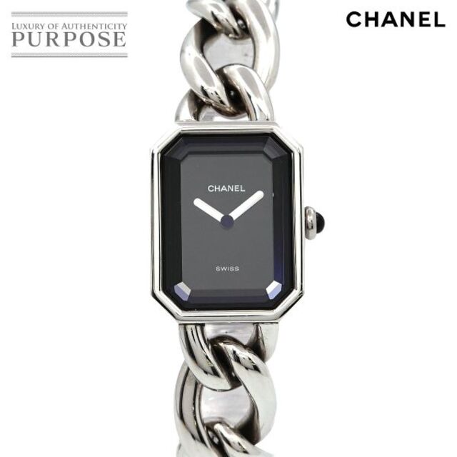 CHANEL - シャネル CHANEL プルミエール Lサイズ H0452 ヴィンテージ レディース 腕時計 ブラック 文字盤 クォーツ ウォッチ Premiere VLP 90180417