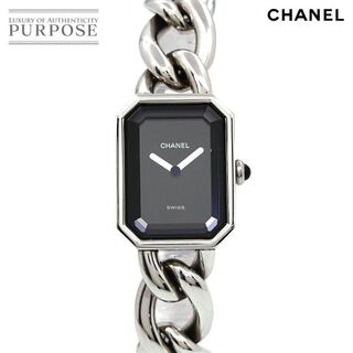 シャネル(CHANEL)のシャネル CHANEL プルミエール Lサイズ H0452 ヴィンテージ レディース 腕時計 ブラック 文字盤 クォーツ ウォッチ Premiere VLP 90180417(腕時計)