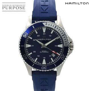 ハミルトン(Hamilton)のハミルトン HAMILTON カーキ ネイビー スキューバオート H823450 メンズ 腕時計 デイト ブルー 文字盤 オートマ 自動巻き Khaki VLP 90180734(腕時計(アナログ))
