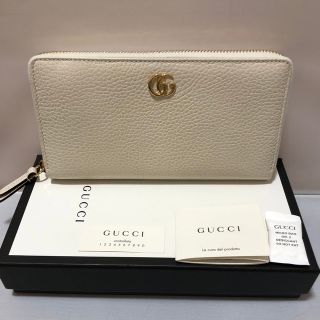 グッチ(Gucci)のGUCCI グッチプチマーモント長財布ミスティックホワイト新品未使用♪(財布)