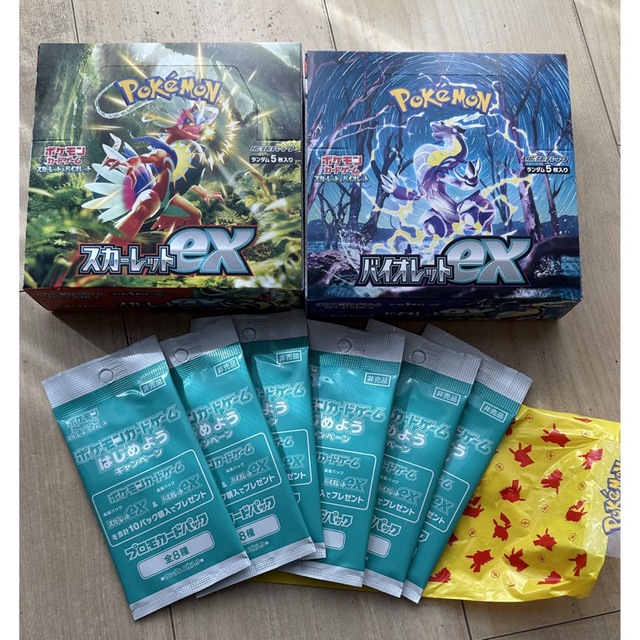 【新品未開封シュリンク付】ポケモンカードバイオレットexスカーレットex box