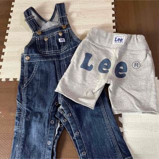 リー(Lee)のLEE オールインワン　ハーフパンツ　セット　80(パンツ)