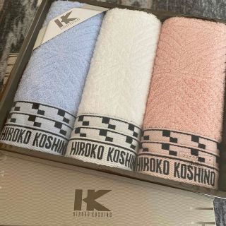 ヒロココシノ(HIROKO KOSHINO)のHIROKO KOSHINO フェイスタオル(3枚セット)(タオル/バス用品)