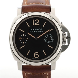 パネライ(PANERAI)のパネライ ルミノールマリーナ 8デイズ SS×革   メンズ 腕時計(腕時計(アナログ))