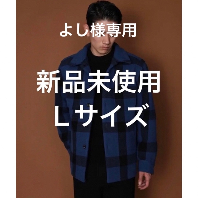 保障できる】 CHECK 【RATS】BUFFALO - RATS SHIRT L ブルー JKT