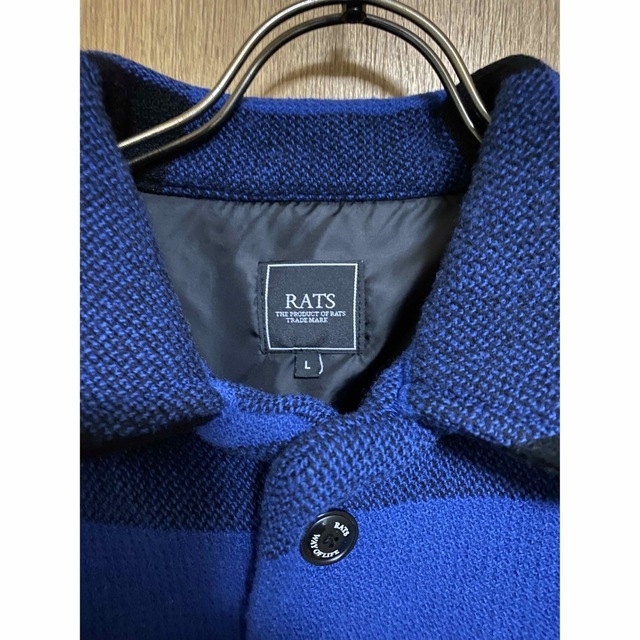 RATS - 【RATS】BUFFALO CHECK SHIRT JKT ブルー Ｌの通販 by go with 