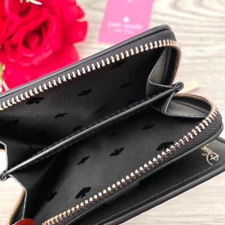 【新品】大人気‼︎kate spade ブラック ダルメシアン レザー 折り財布