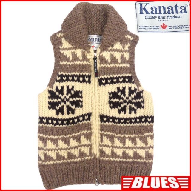 KANATA(カナタ)のカウチン セーター kanata ニット カナダ製 カナタ ベスト HN1766 メンズのトップス(ニット/セーター)の商品写真