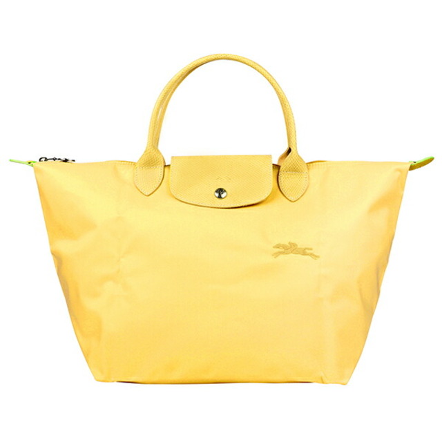 約10cm本体重量新品 ロンシャン LONGCHAMP ハンドバッグ ル プリアージュ グリーン トップハンドルバッグ Mサイズ マイス