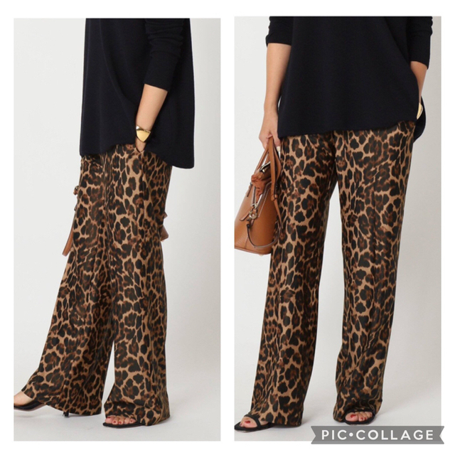 L'Appartement DEUXIEME CLASSE(アパルトモンドゥーズィエムクラス)のDeuxiemeClasse★ドゥーズィエム★leopard easy パンツ レディースのパンツ(カジュアルパンツ)の商品写真