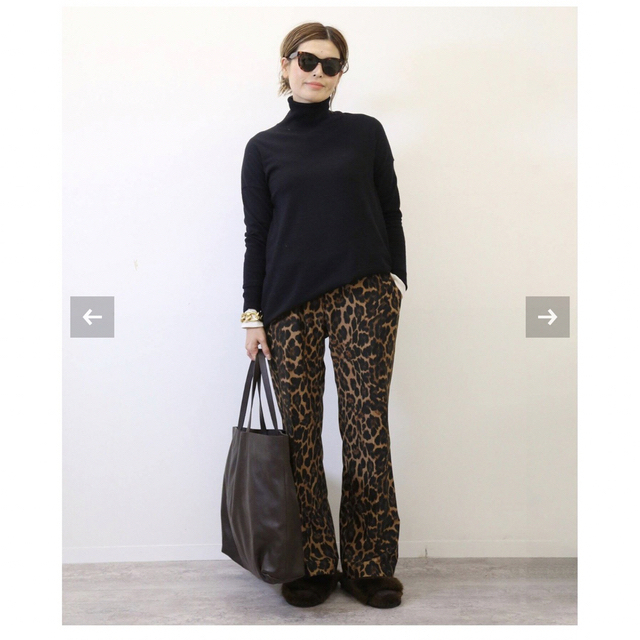 L'Appartement DEUXIEME CLASSE(アパルトモンドゥーズィエムクラス)のDeuxiemeClasse★ドゥーズィエム★leopard easy パンツ レディースのパンツ(カジュアルパンツ)の商品写真