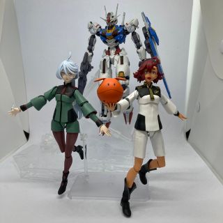 バンダイ(BANDAI)のHG エアリアル、スレッタ、ミオリネ　セット　全塗装　完成品(プラモデル)