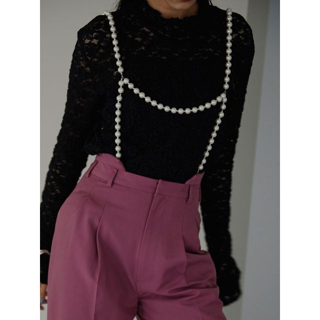 Ameri VINTAGE - あちゃん様専用 DROP PEARL SUSPENDER PANTS ピンクM